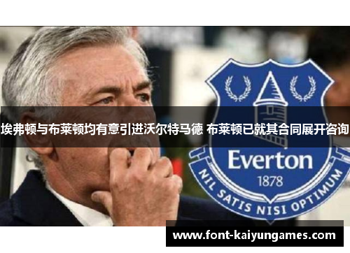 埃弗顿与布莱顿均有意引进沃尔特马德 布莱顿已就其合同展开咨询